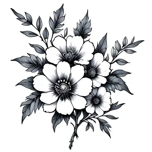 Birth Flowers Intertwined