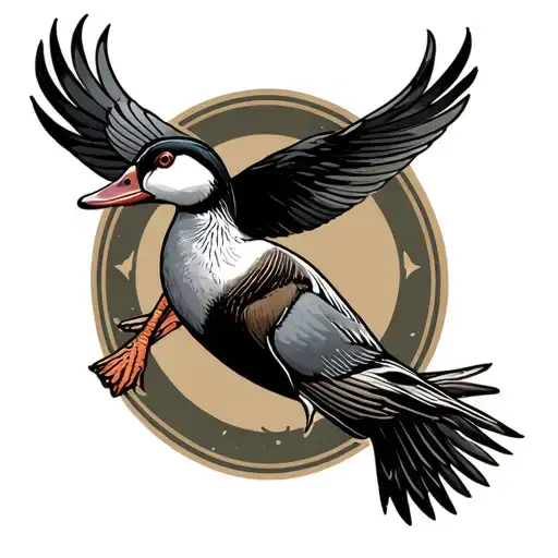 Memorial Tattoos For A Duck Hunter