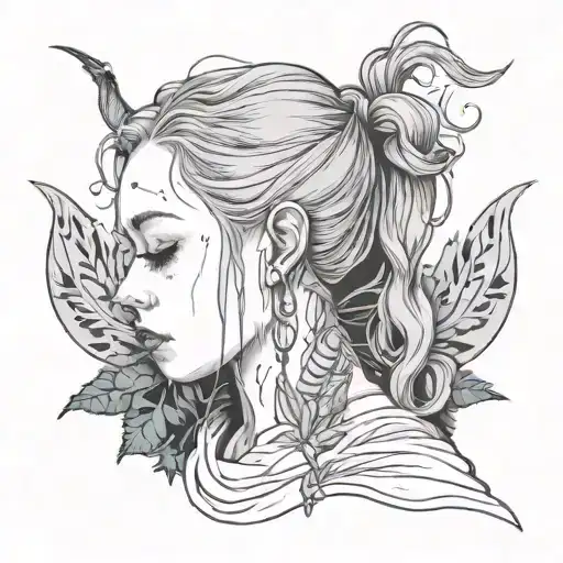 Neck Tattoo Inspired By Billie Eilish Song Lo Vas A Olvidar