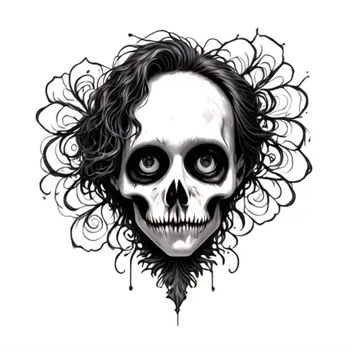 Tim Burton Inspired Tattoo Sleeve