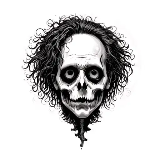 Tim Burton Pearl Jam Inspired Tattoo Sleeve