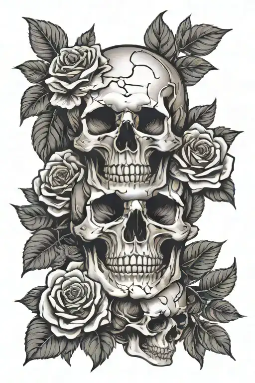 Skull And Roses