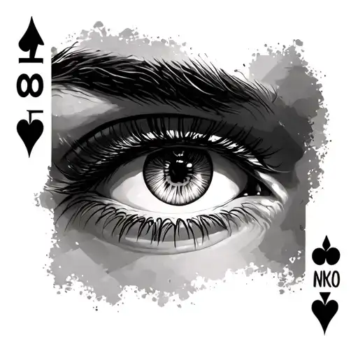 Eyes With Poker Hand