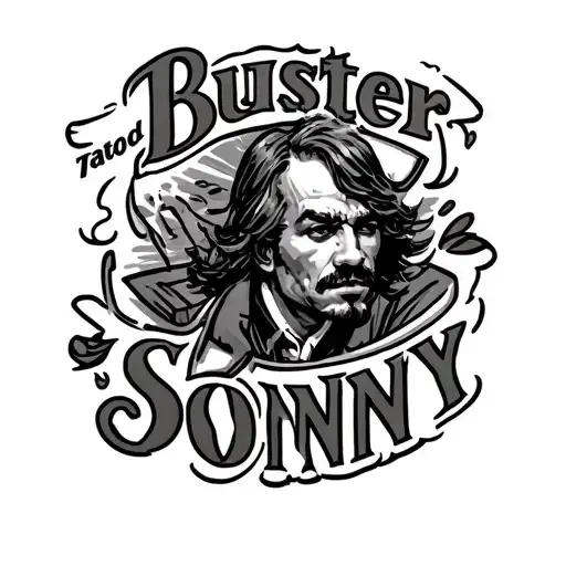 Words Around The Tattoo To Read Buster And Sonny