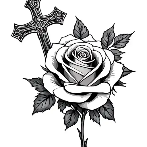 Rose And Cross And Family
