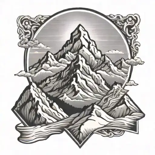 Mount Everest And Carpathian Mountains