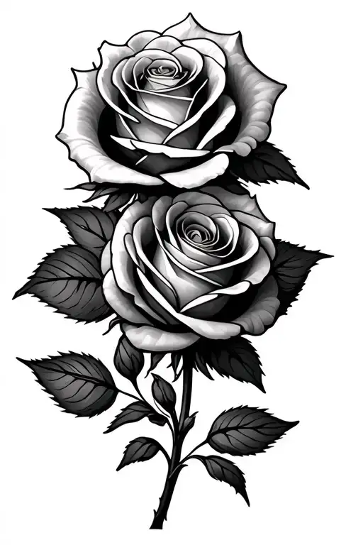 Roses Intertwined Symbolizing The Client's Love