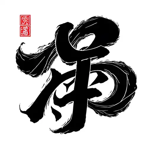 Nami Kanji Symbol Cyber Sigilism Style