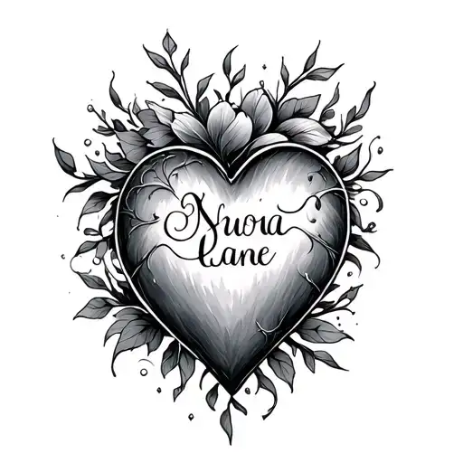 Name Inside A Heart