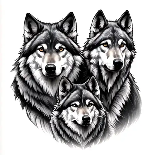 Family Of Wolves