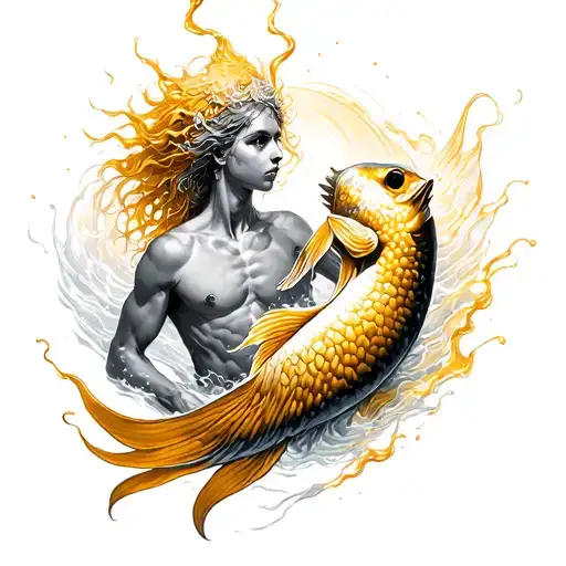 Neptune Drowning In Liquid Gold Slave To The Underwold Pisces