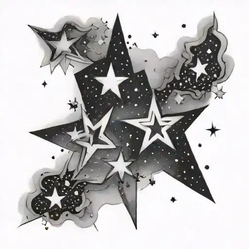 A Matching Couples Tattoo Of A Constellation Of Birthday Stars