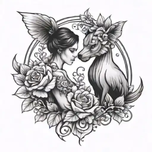 A Matching Couples Tattoo Featuring