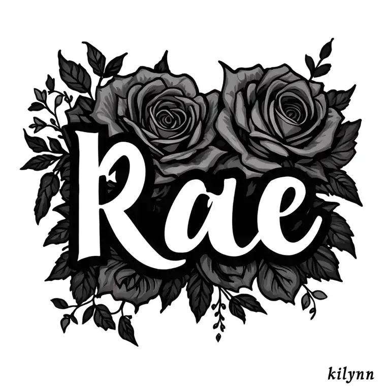 Kilynn Rae Name With Romantic Design