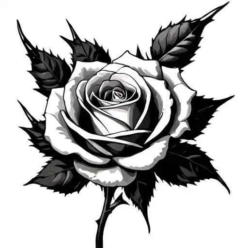 Rose With Thorns Wrapped