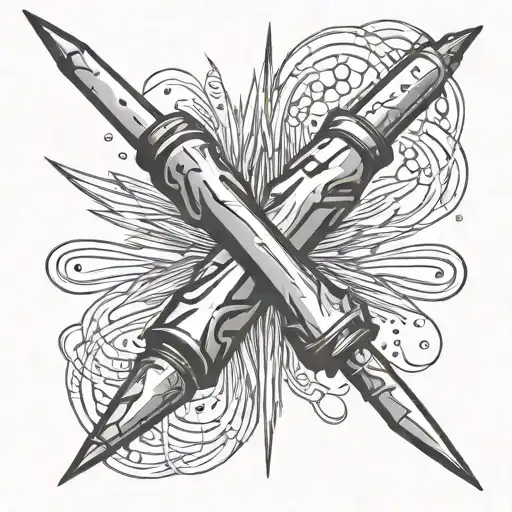 Two Intersecting Sticks Of Dynamite