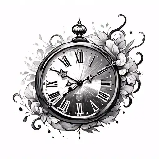 Clock Time Left Tatt