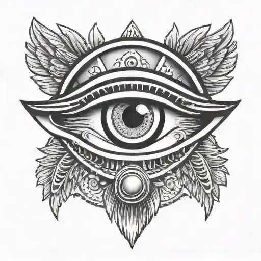 Horus Eye Surrounded