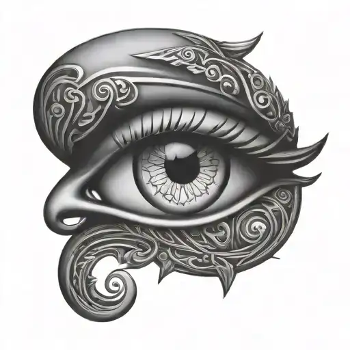 Horus Eye S Letter Integrated