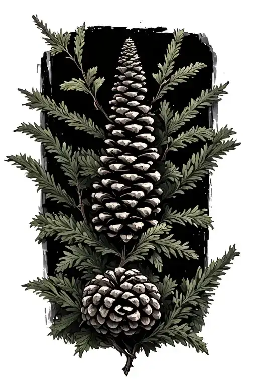 Mugwort Cedar Willow Twisted With Pine Cones Falling