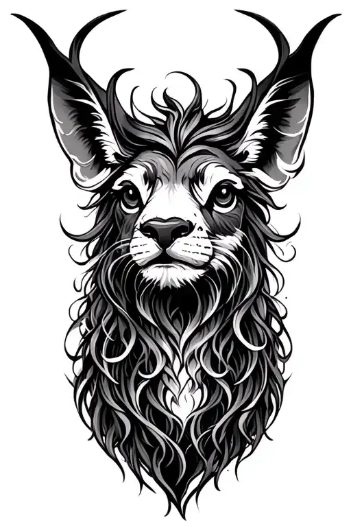Perm Animal Style Tattoo Design