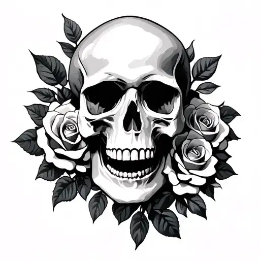 Skull And Roses