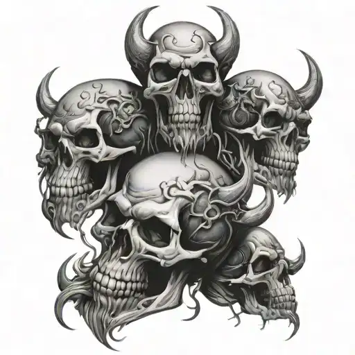 Skulls And Demons Crawling Out Adhd