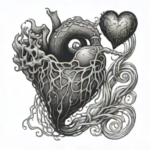 Meduse Ombre Heart