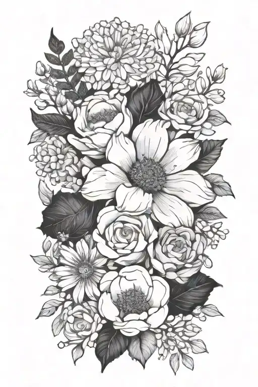 August March May Birth Flower Bouquet