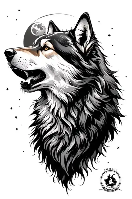 Wolf Howling At The Moon