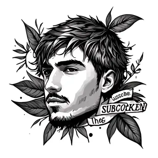 A Tattoo Dsign Of My Favorite Youtuber Bookofken And The Tattoo Has To Say Subscribe To Bookofken