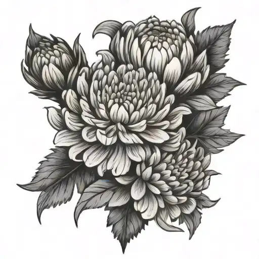 Marigold And Chrysanthemum