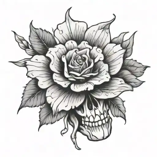 Flower Skeleton Hand