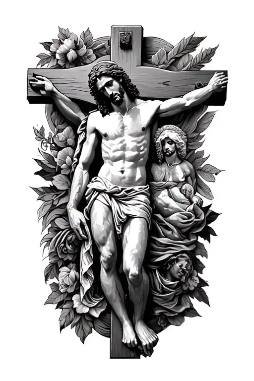 Jesus Crusifixion Extended In Arm