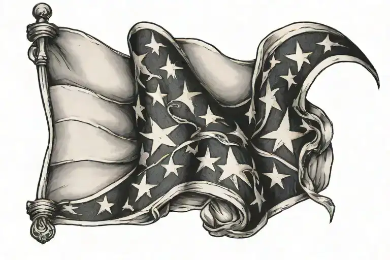 Rebel Flag Intertwined