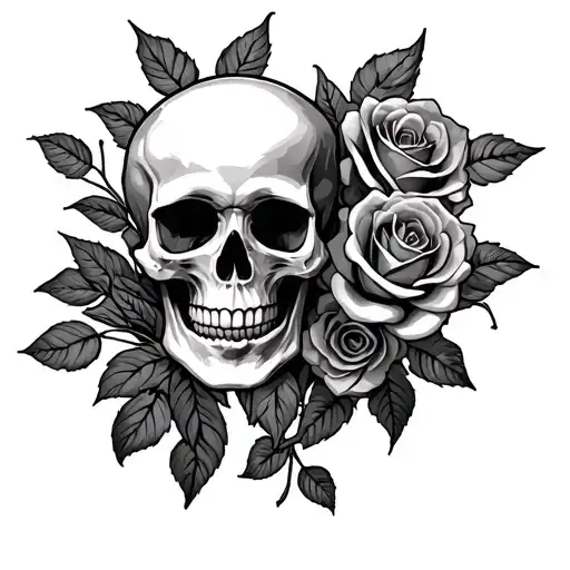 Skull And Roses