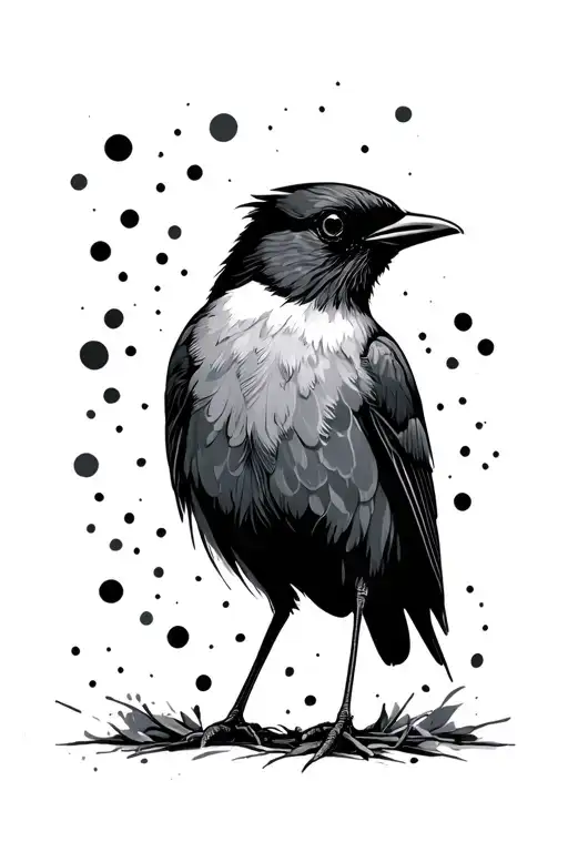Simple Polka Trash Magpie