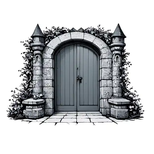 A Door Leading To A Magic Kingdom