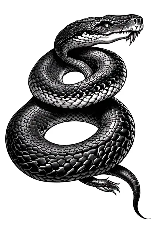 Snake Wrapping Around My Calf
