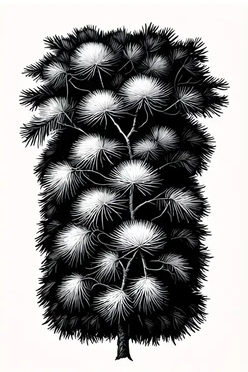 Bottle Brush Tree Intertwined