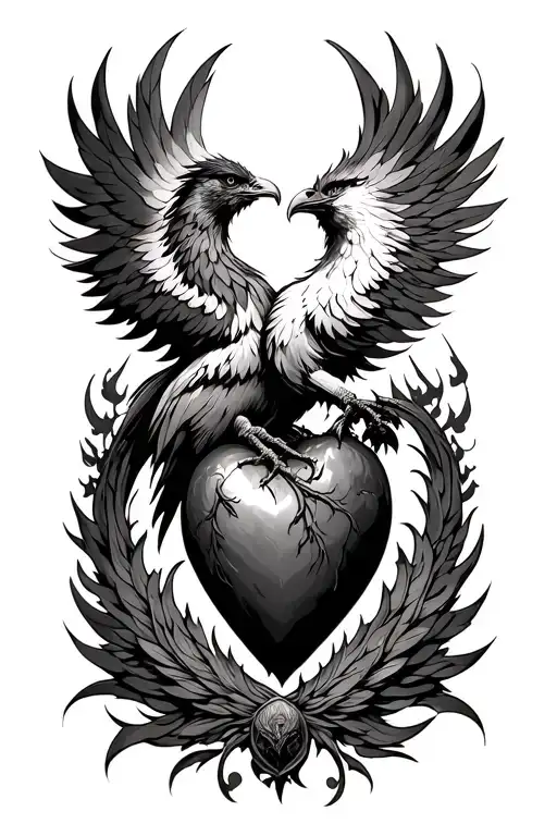 Phoenix And Warrior Of Heart And Mind