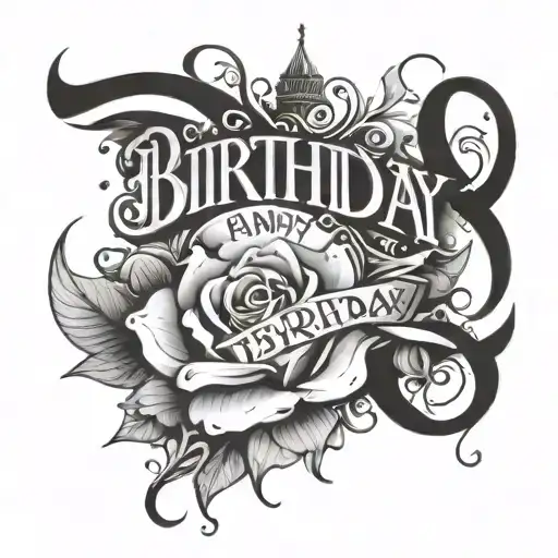Birthday And Name Written