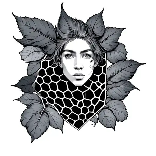 I Want A Tattoo On The Chest And Shoulder That Is Of Honeycomb