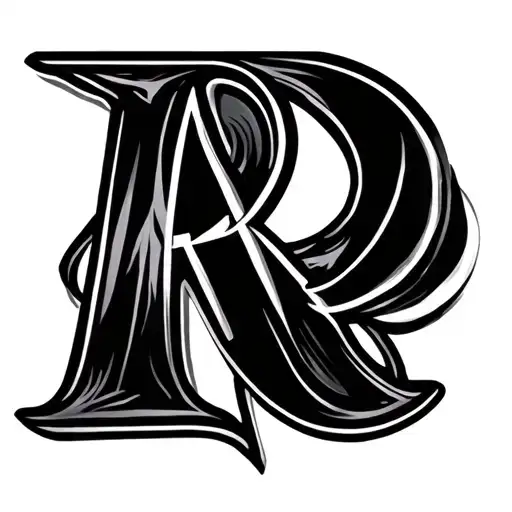 Intertwined Letter A And R