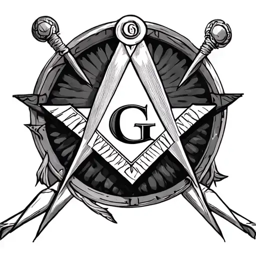 Masonic Square And Compass