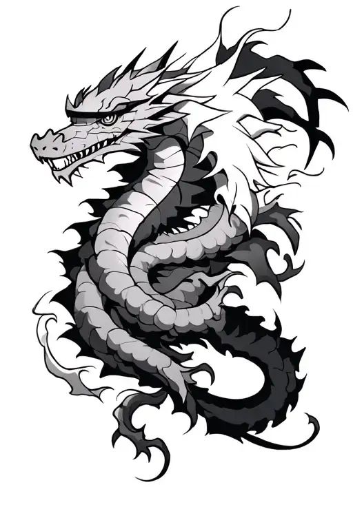 Naruto And Dragon Wrapped