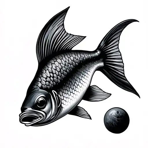 Peces Girando Al Rededor