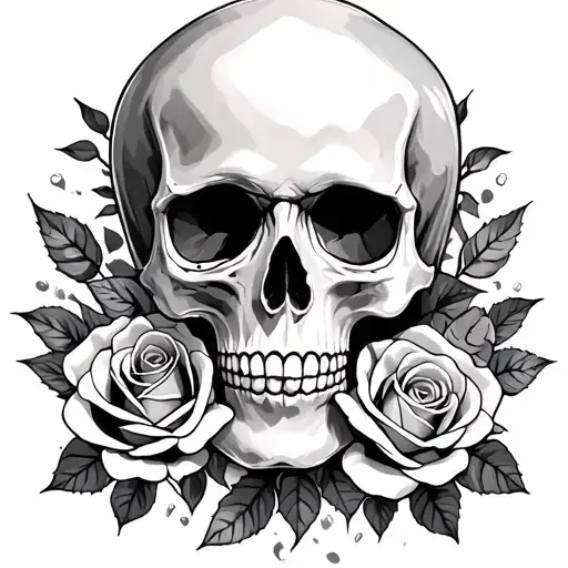 Skull And Roses