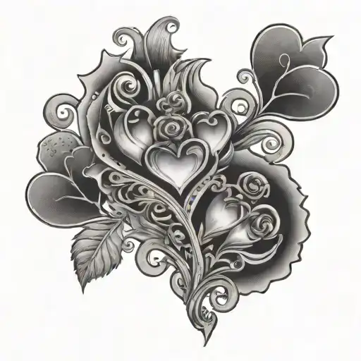 5 Cards Saying Devin With Hearts At The Bottom