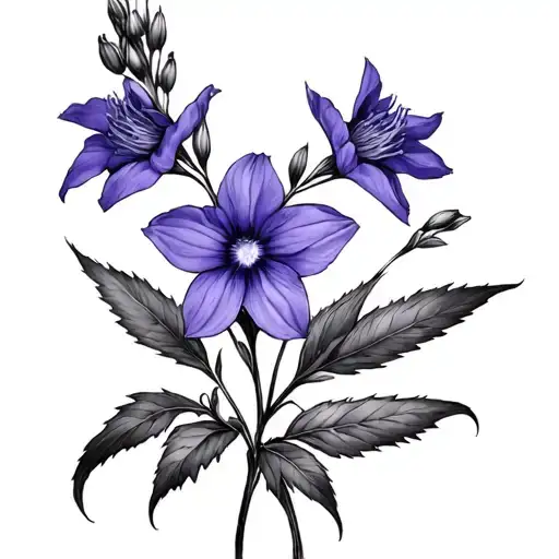 Larkspur And Violet